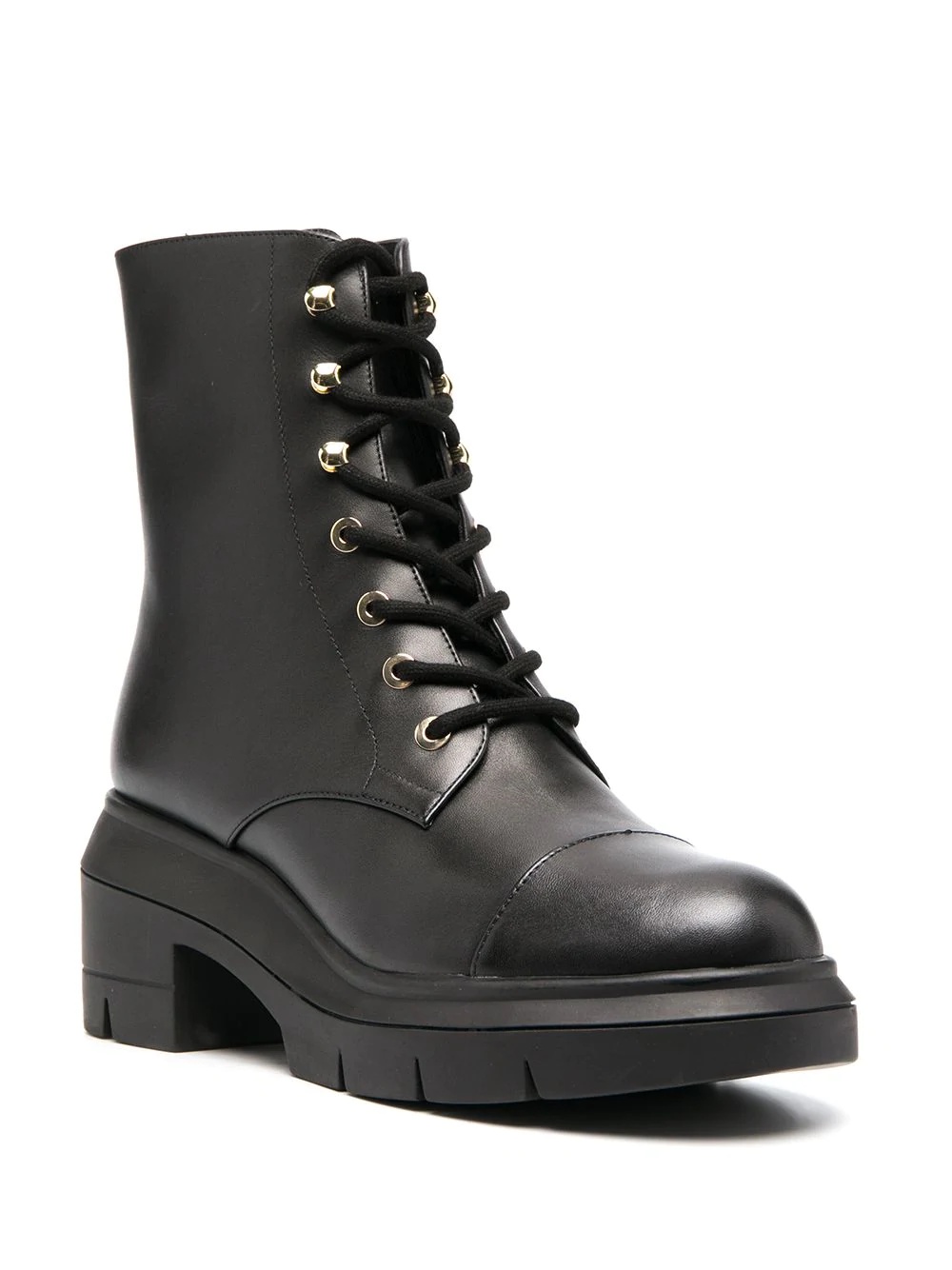 chunky lace-up leather boots - 2