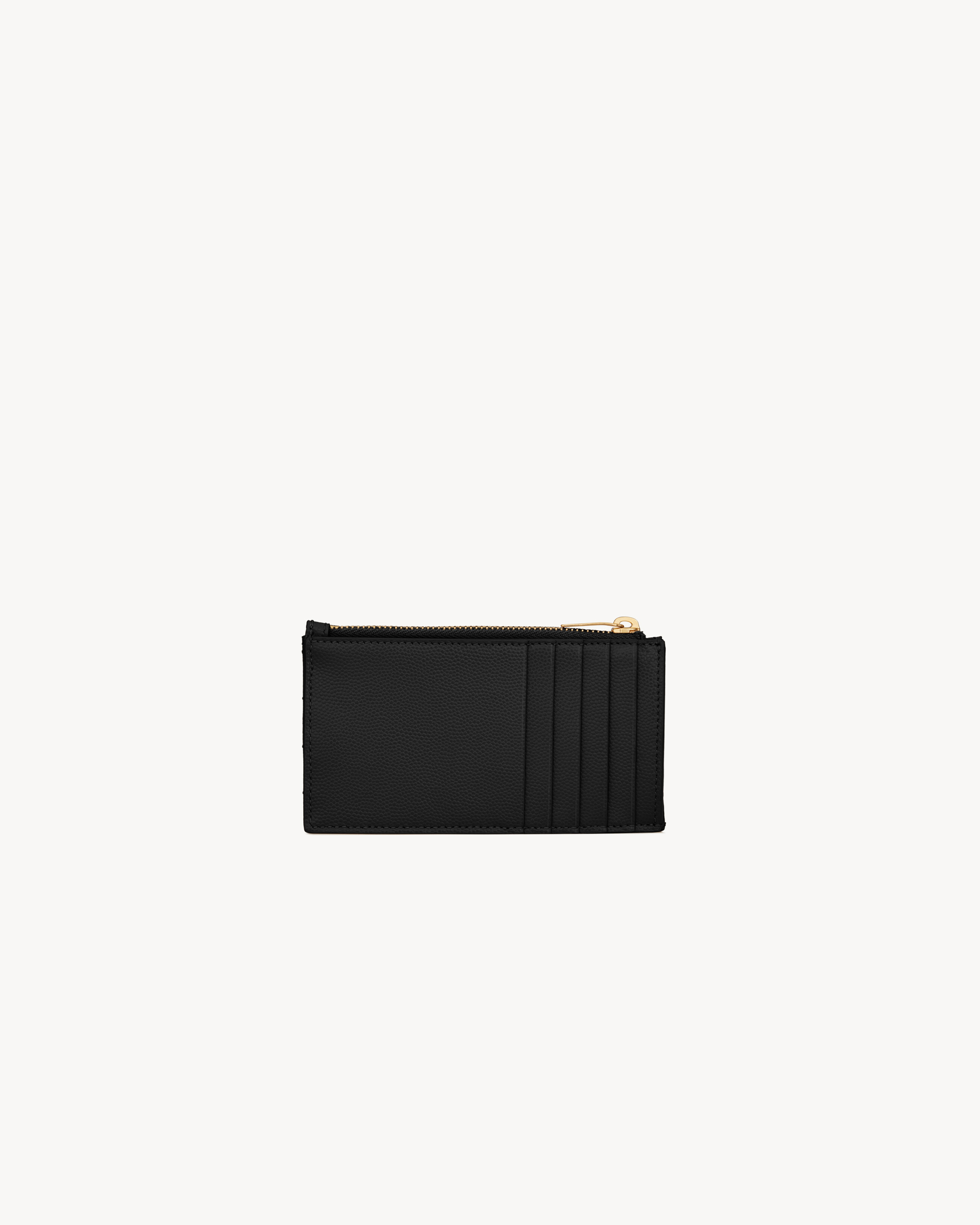 CASSANDRE MATELASSÉ FRAGMENTS CARD CASE IN GRAIN DE POUDRE LEATHER - 2