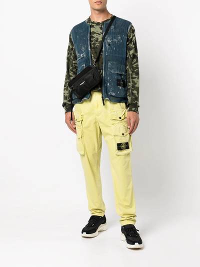 Stone Island Compass logo-patch multi-pocket trousers outlook