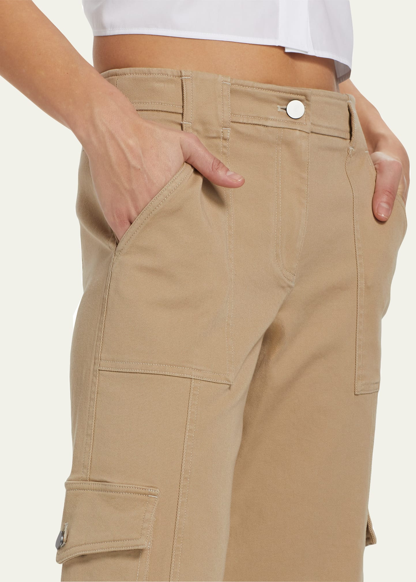 Coop Cotton Twill Topstitched Cargo Pants - 5