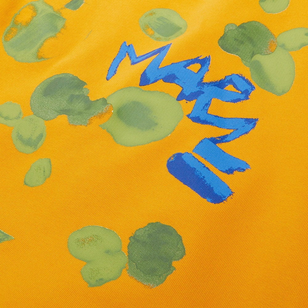 Dripping Flower Logo Jersey Hoodie 'Light Orange' - 4