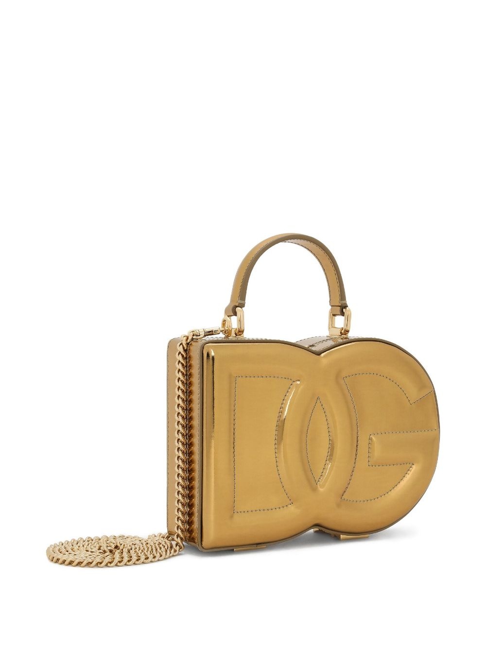 DG embossed metallic-effect bag - 4