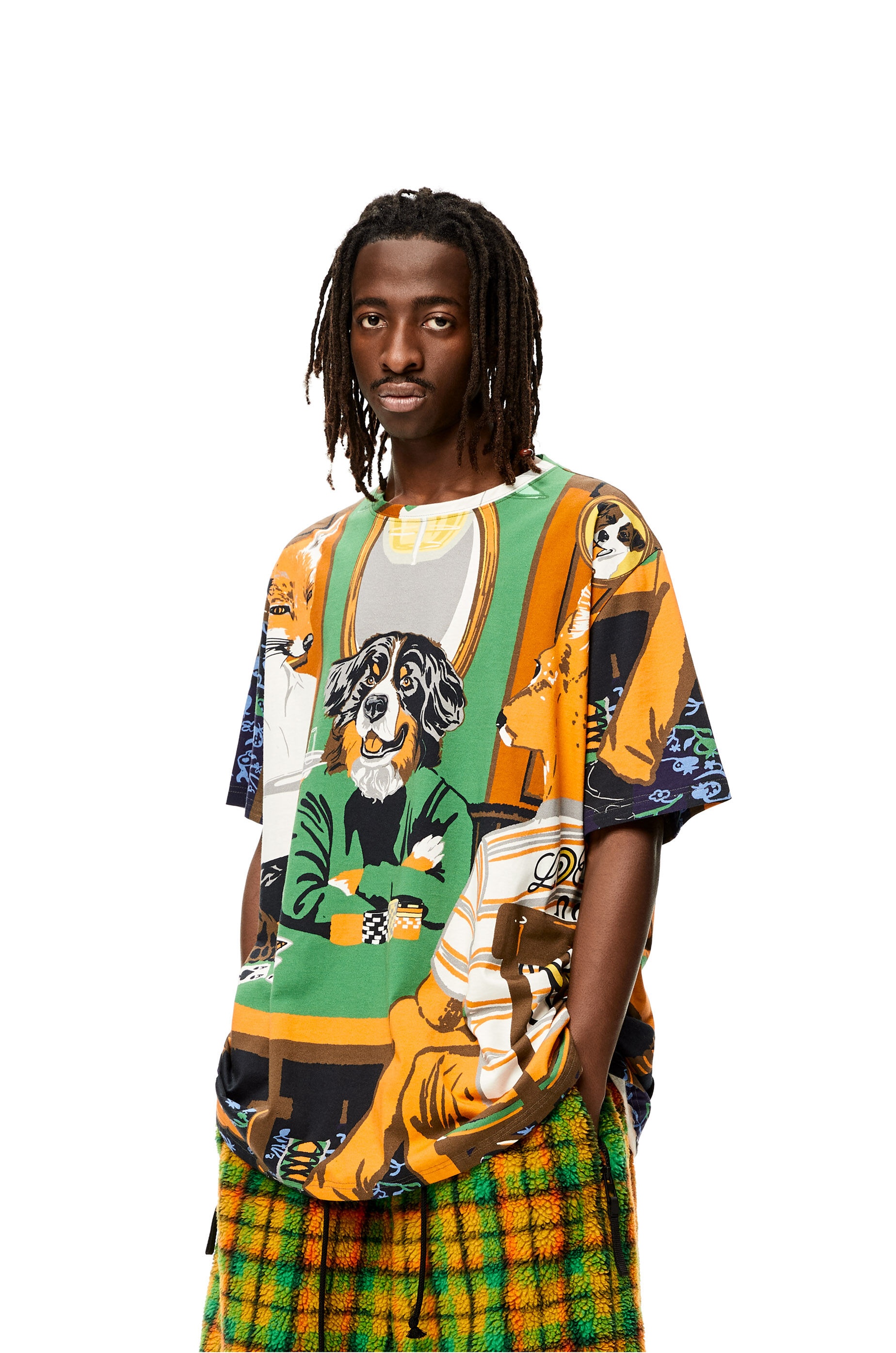 Dog Poker print T-shirt in organic cotton - 3