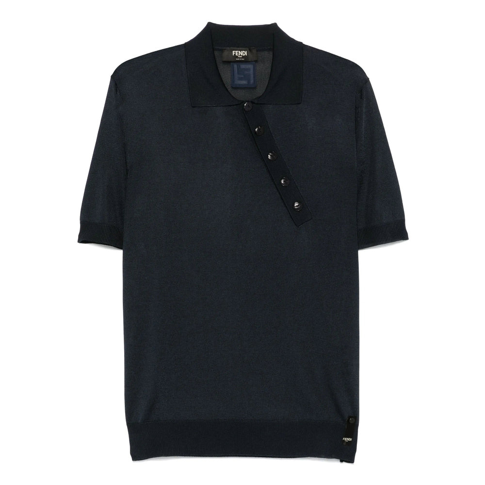 Fendi Blue Polo Shirts Men - 1