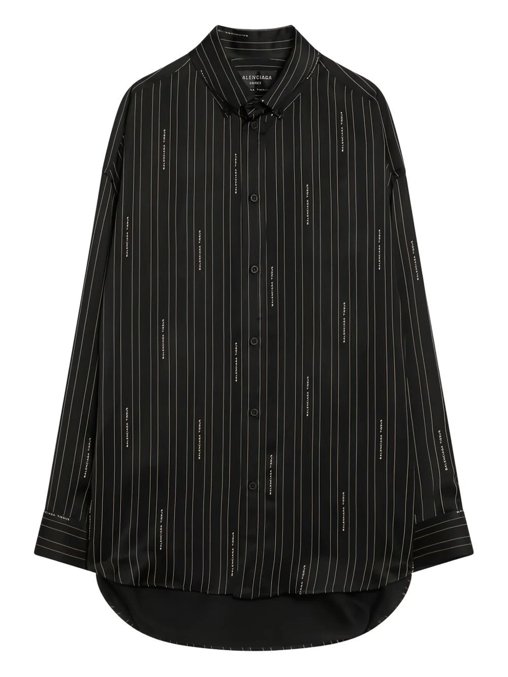 pinstripe logo shirt - 1
