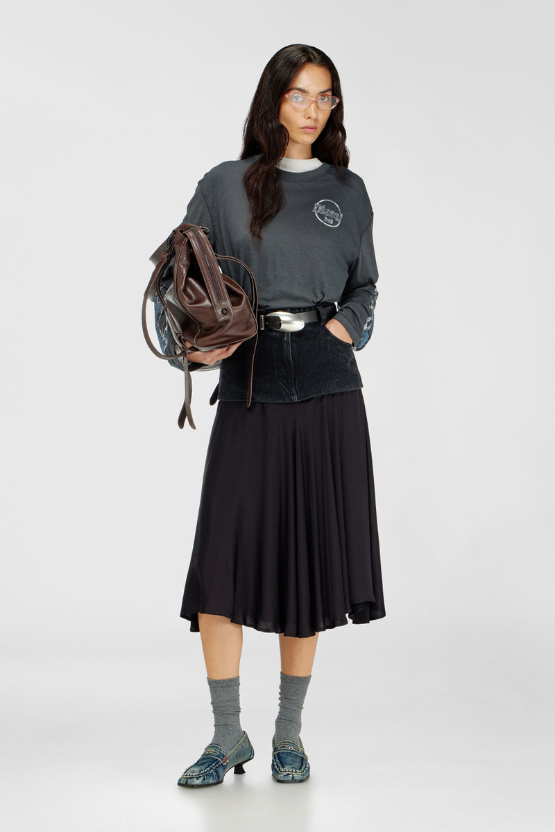LONG-SLEEVE T-SHIRT IN SLUB JERSEY WITH CRACK PRINT 1