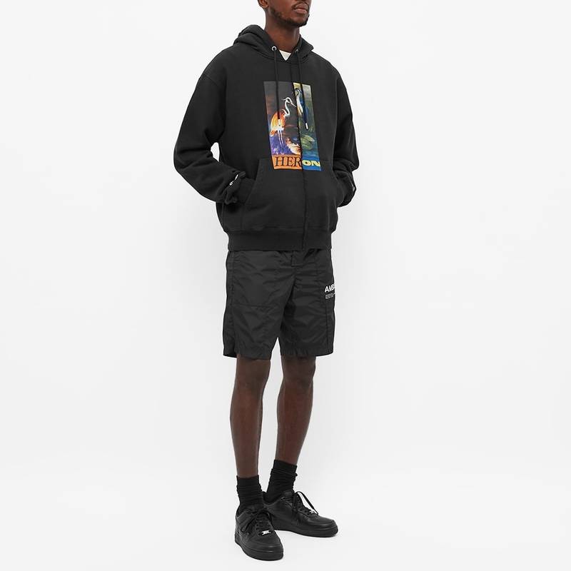 Heron Preston Heron Preston Regular Split Herons Hoody outlook