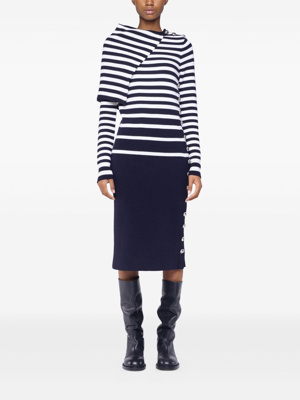 wool midi dress - 2
