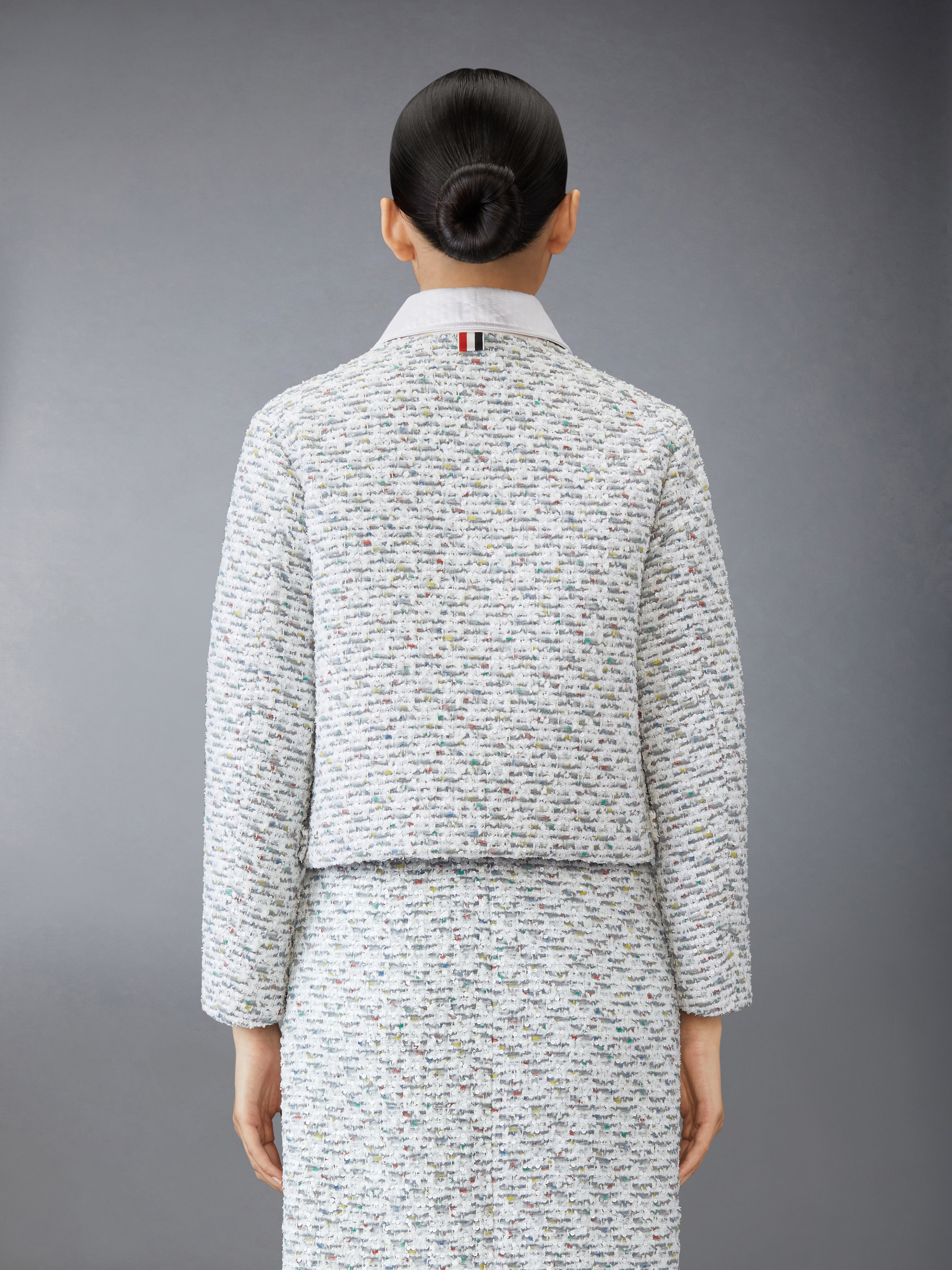 Sequin Tweed Golf Jacket - 3