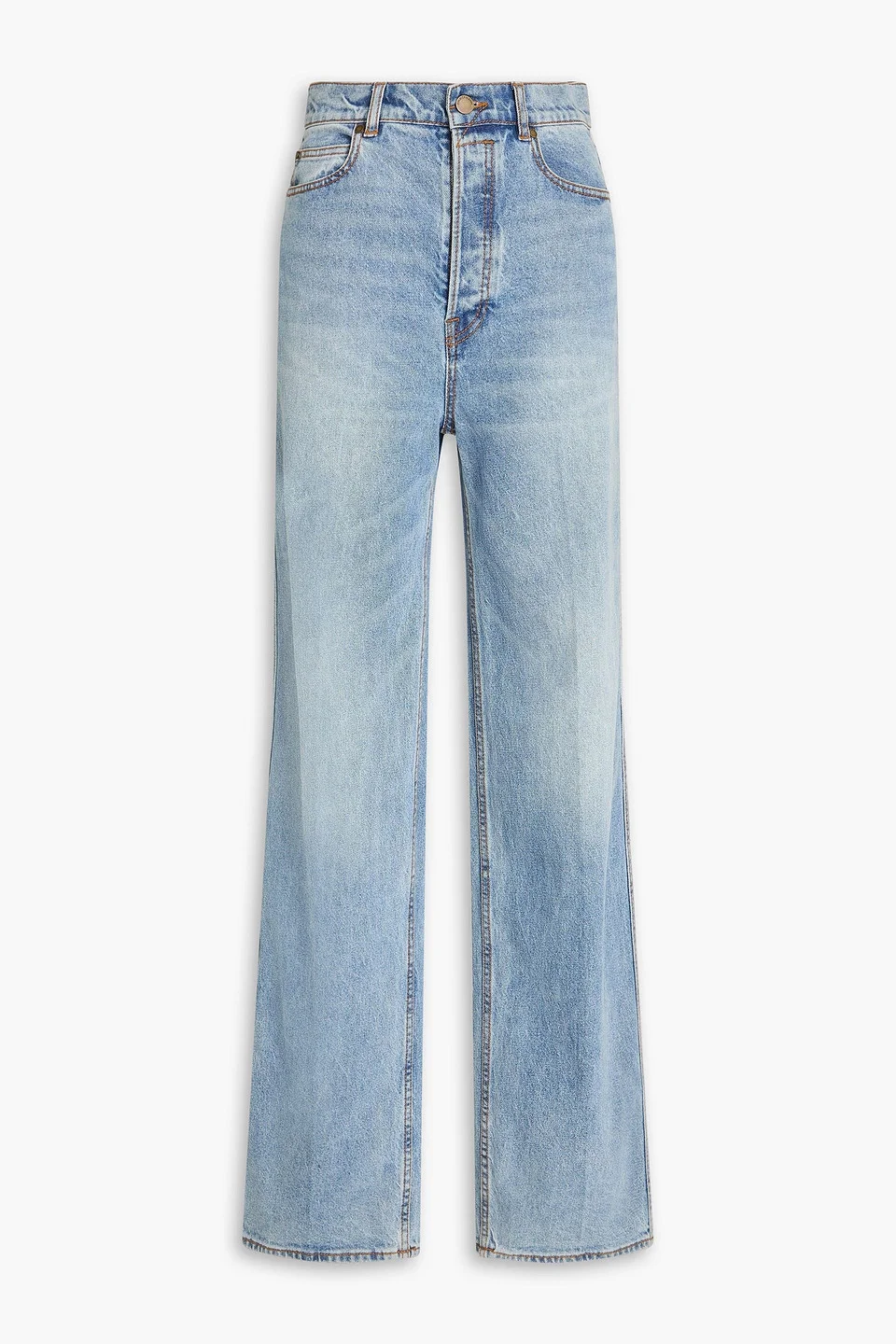 High-rise straight-leg jeans - 1