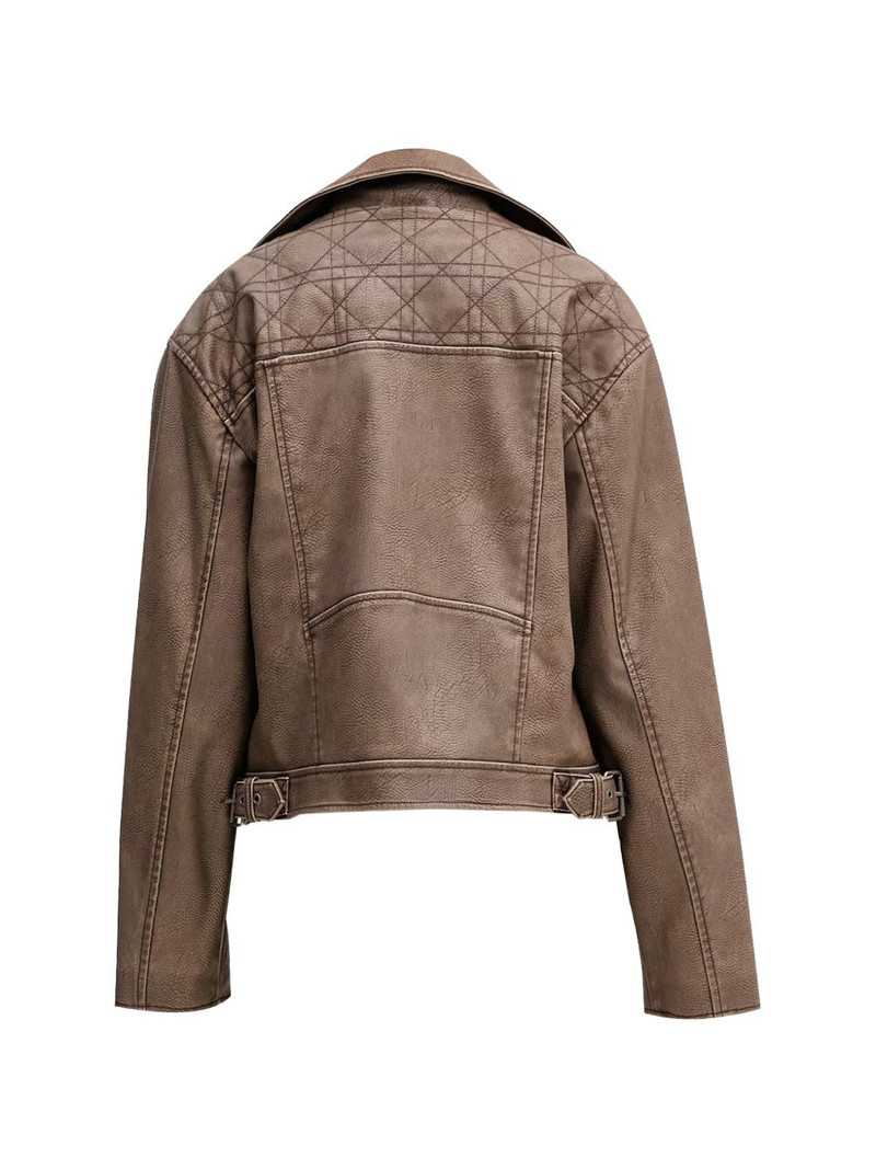 GUESS USA quilted-panel notched-lapel jacket outlook