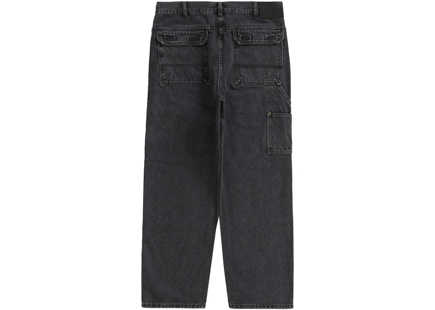 Supreme Double Knee Denim Utility Pant Black - 2
