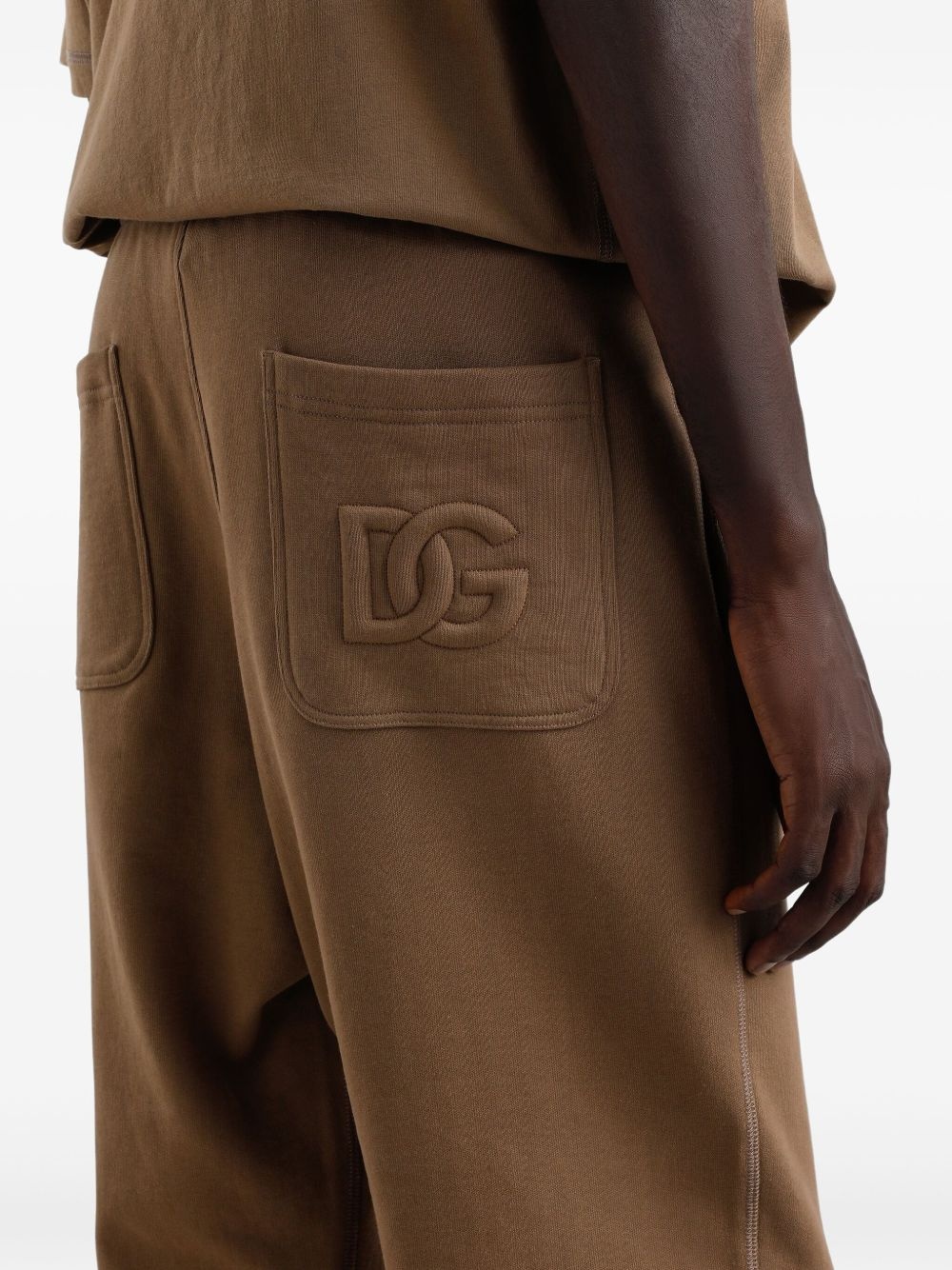 logo-embossed track pants - 5