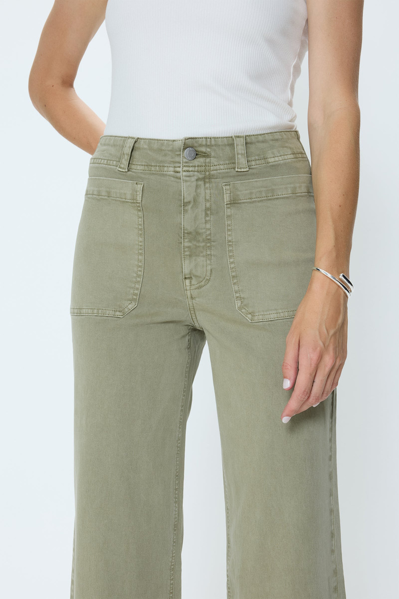 ZOOEY PATCH POCKET UTILITY PANT - SLATE GREEN 6