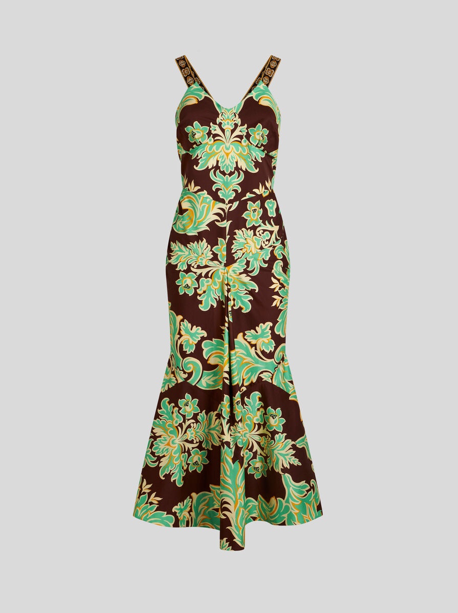 ワンピース ETRO SS25 (WRHA0332 99IAD24A0251) Etro PRINTED COTTON DRESS | REVERSIBLE