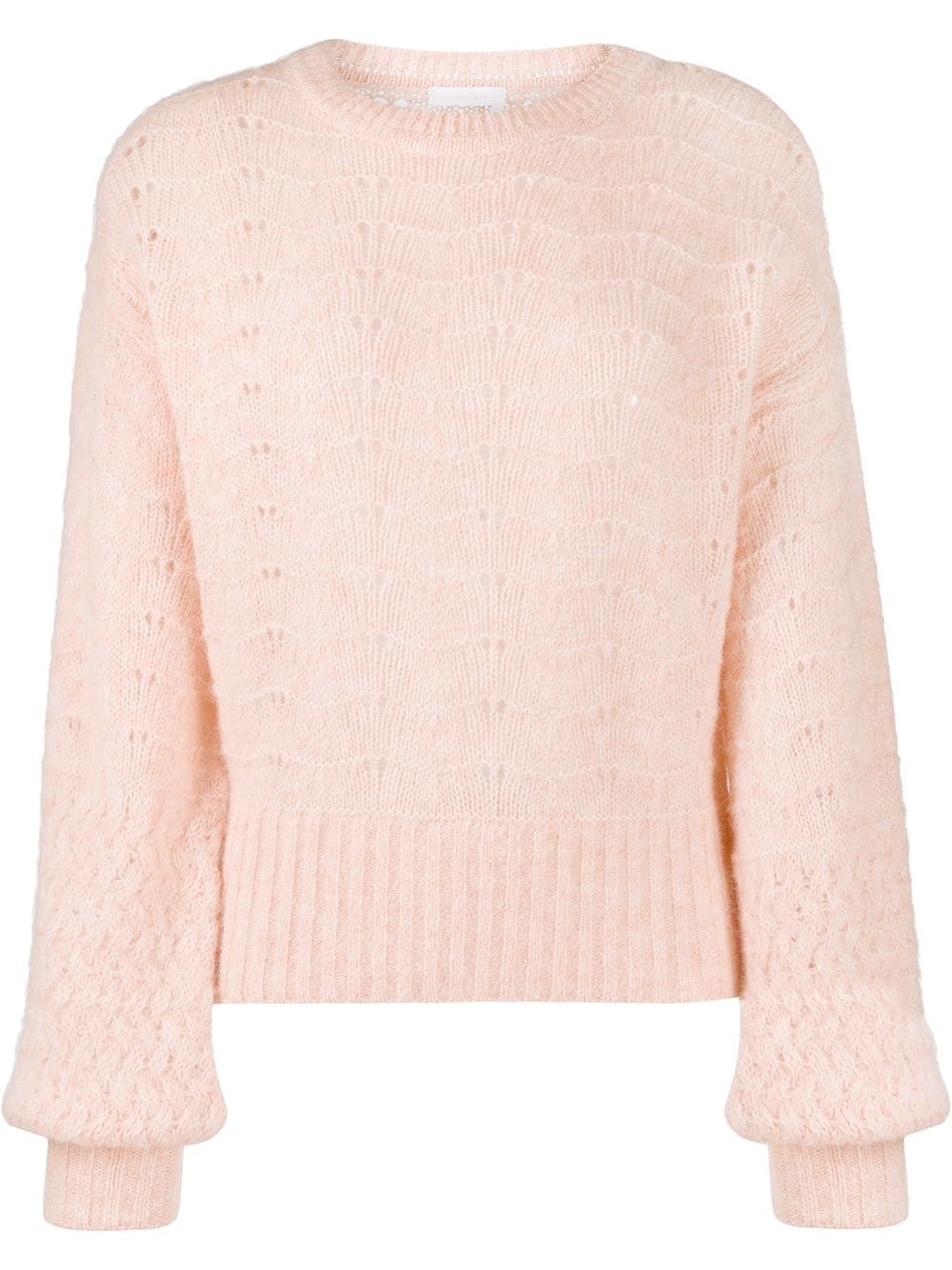 knitted long-sleeve jumper - 1