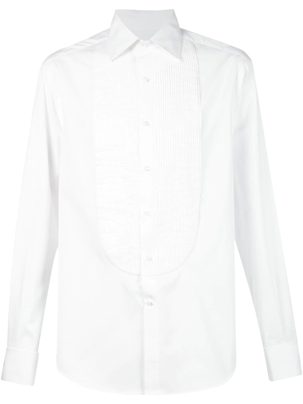 pleated bib shirt - 1