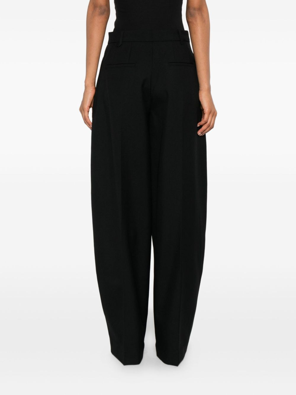 pleated-front trousers - 4
