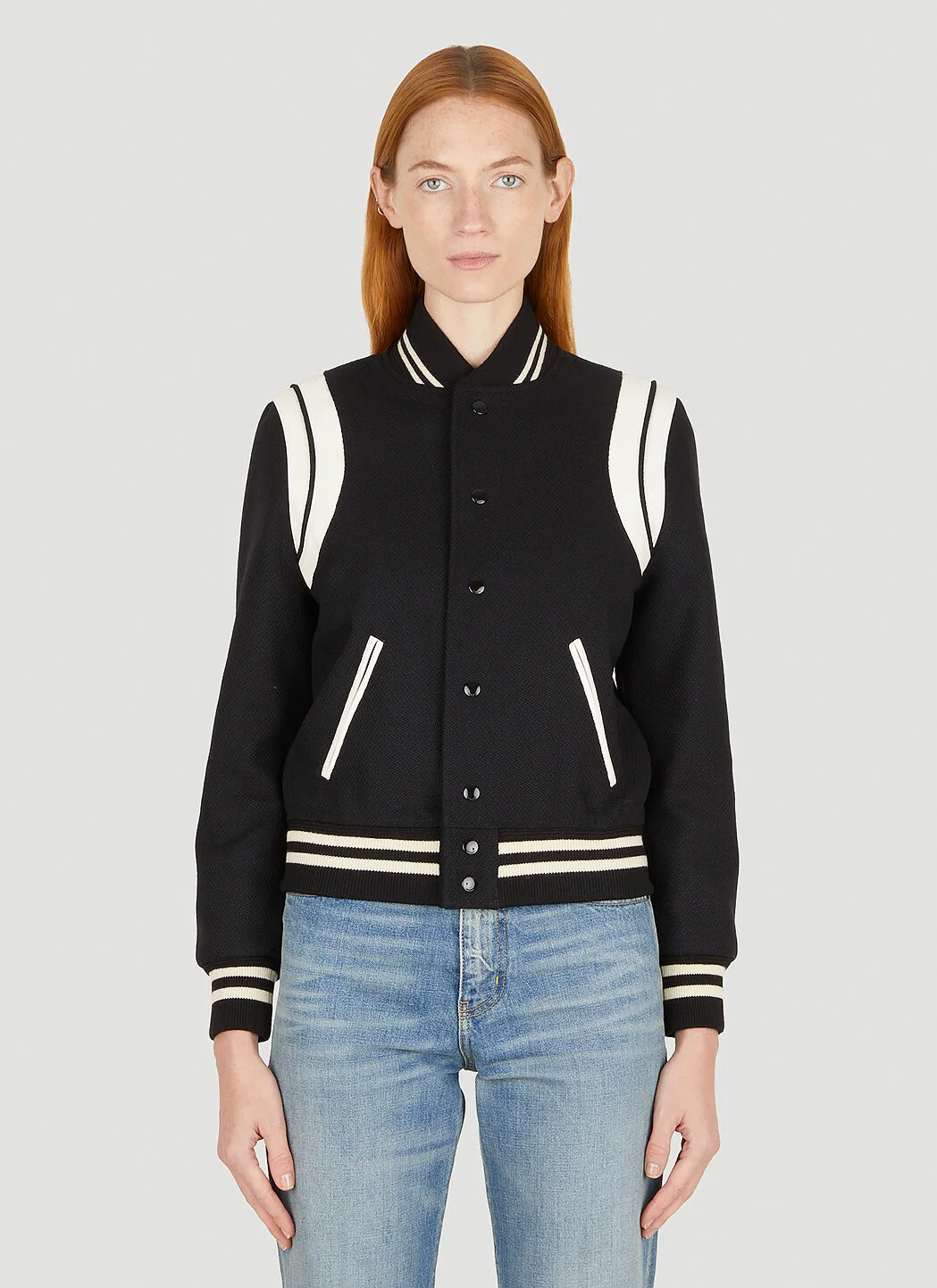 Wool Baseball Jacket - 1
