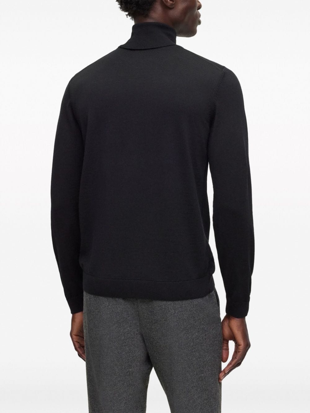 cotton roll-neck jumper - 4