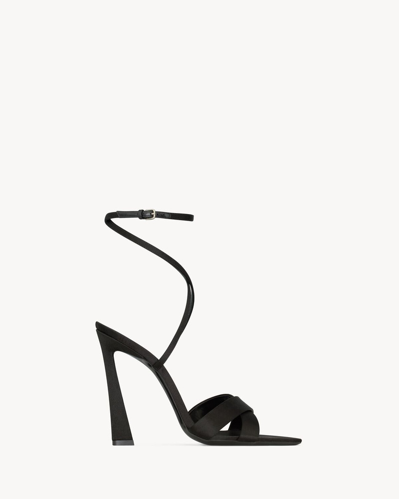 CORINNE SANDALS IN SATIN CREPE - 1