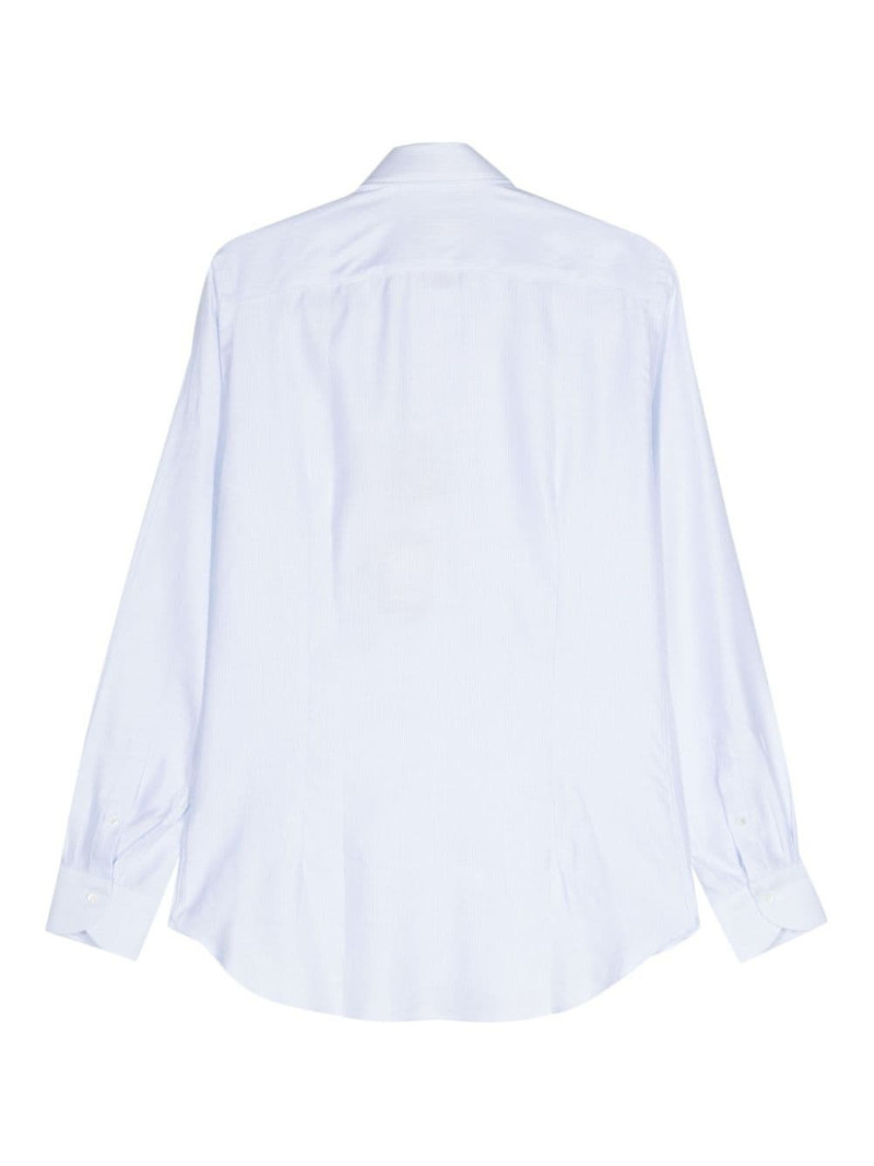 Canali patterned-jacquard shirt outlook