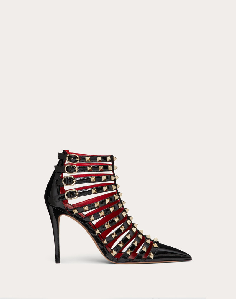 ROCKSTUD PATENT-LEATHER BOOT 100 MM 1