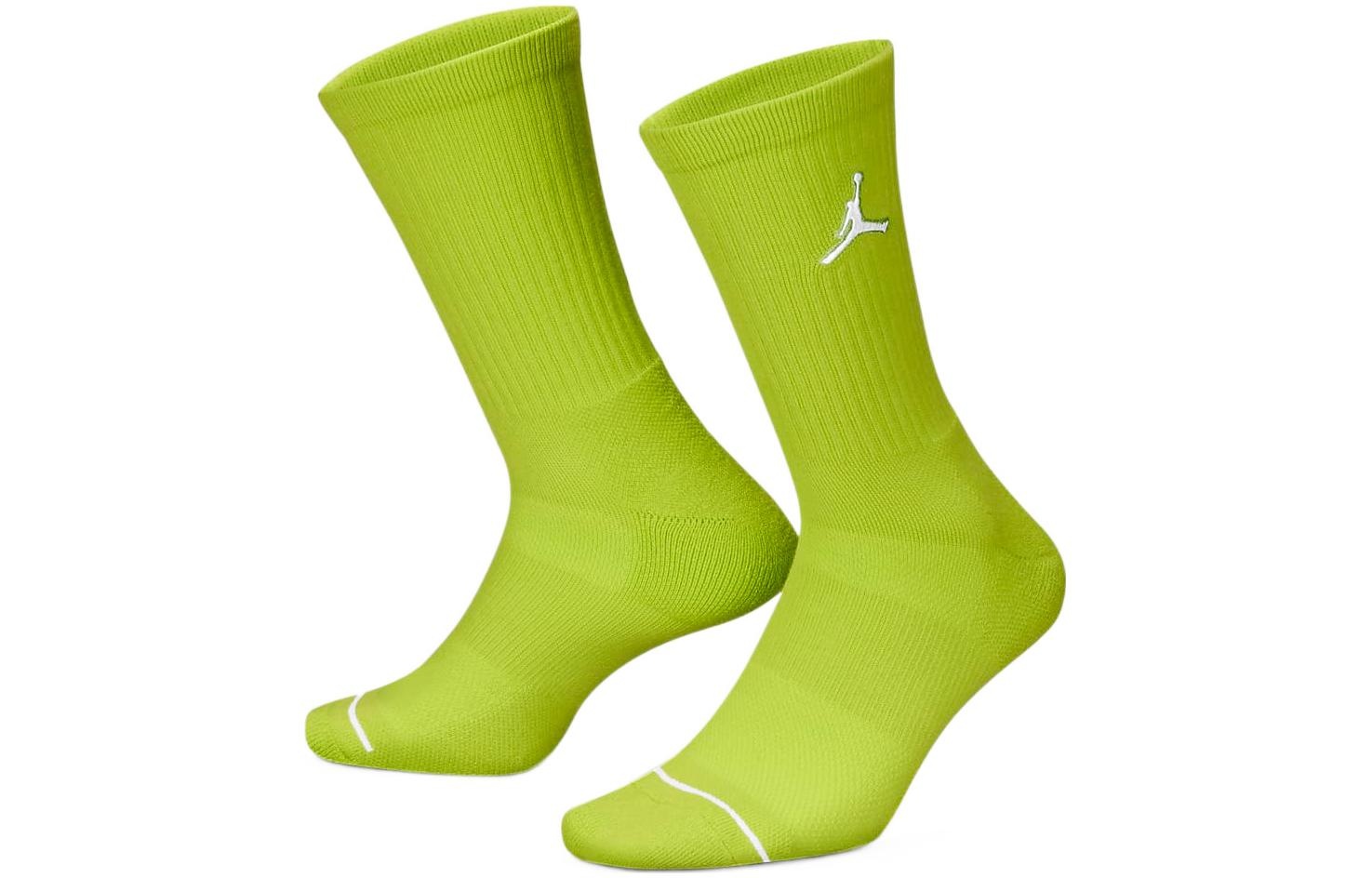 Air Jordan Everyday Max Crew Sports Socks 'Red Olive Green Grey' SX5545-300 - 4