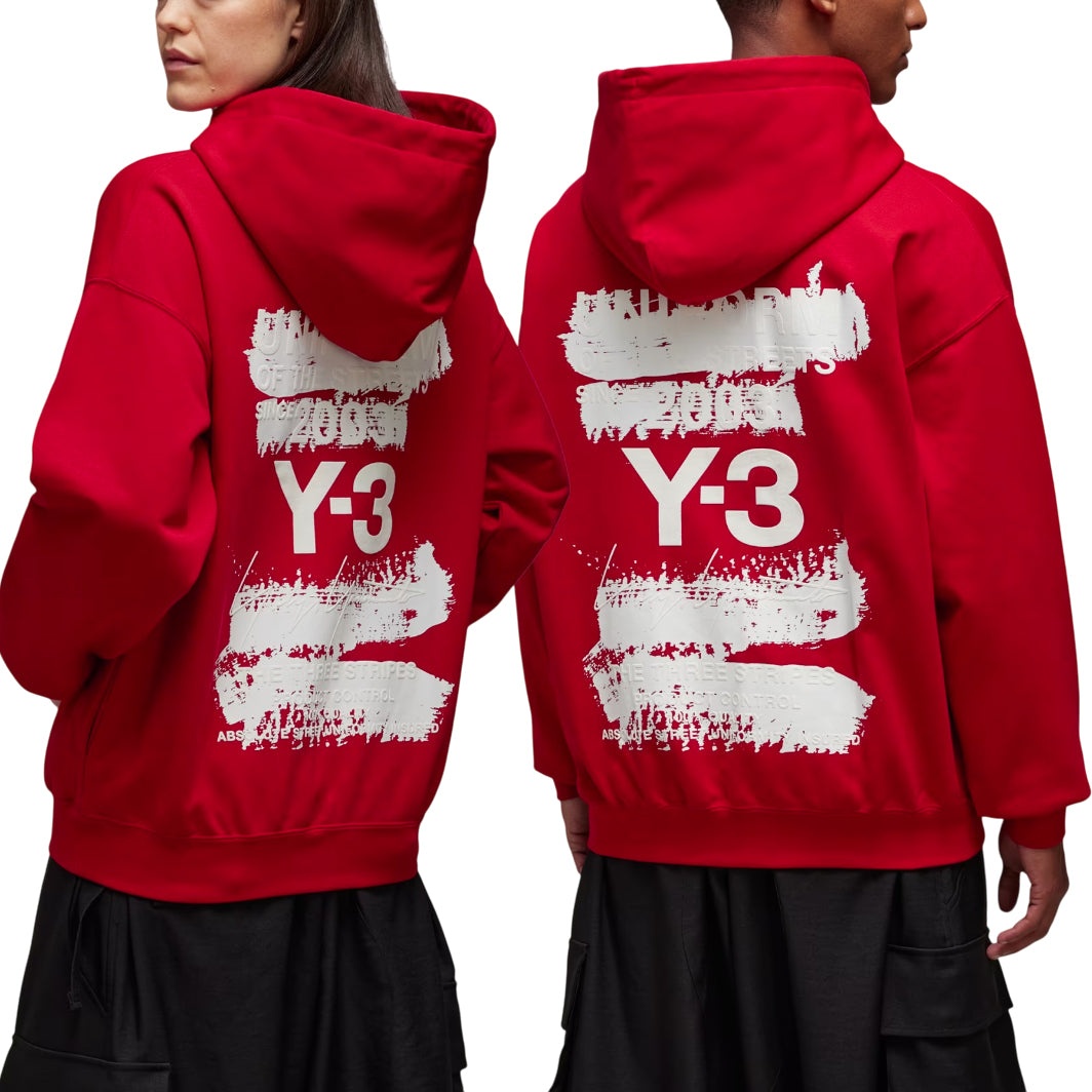 adidas Y-3 Graphic Hoodie 'Red' JM3230 - 2