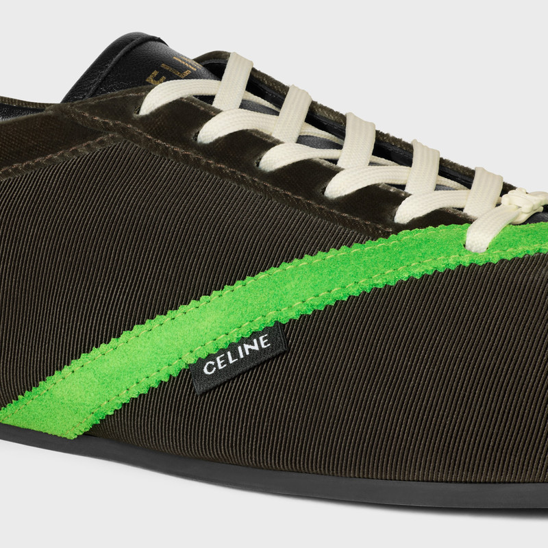 THE FLAT SNEAKER IN GROS GRAIN, VELVET, SUEDE GOATSKIN AND LAMBSKIN 6