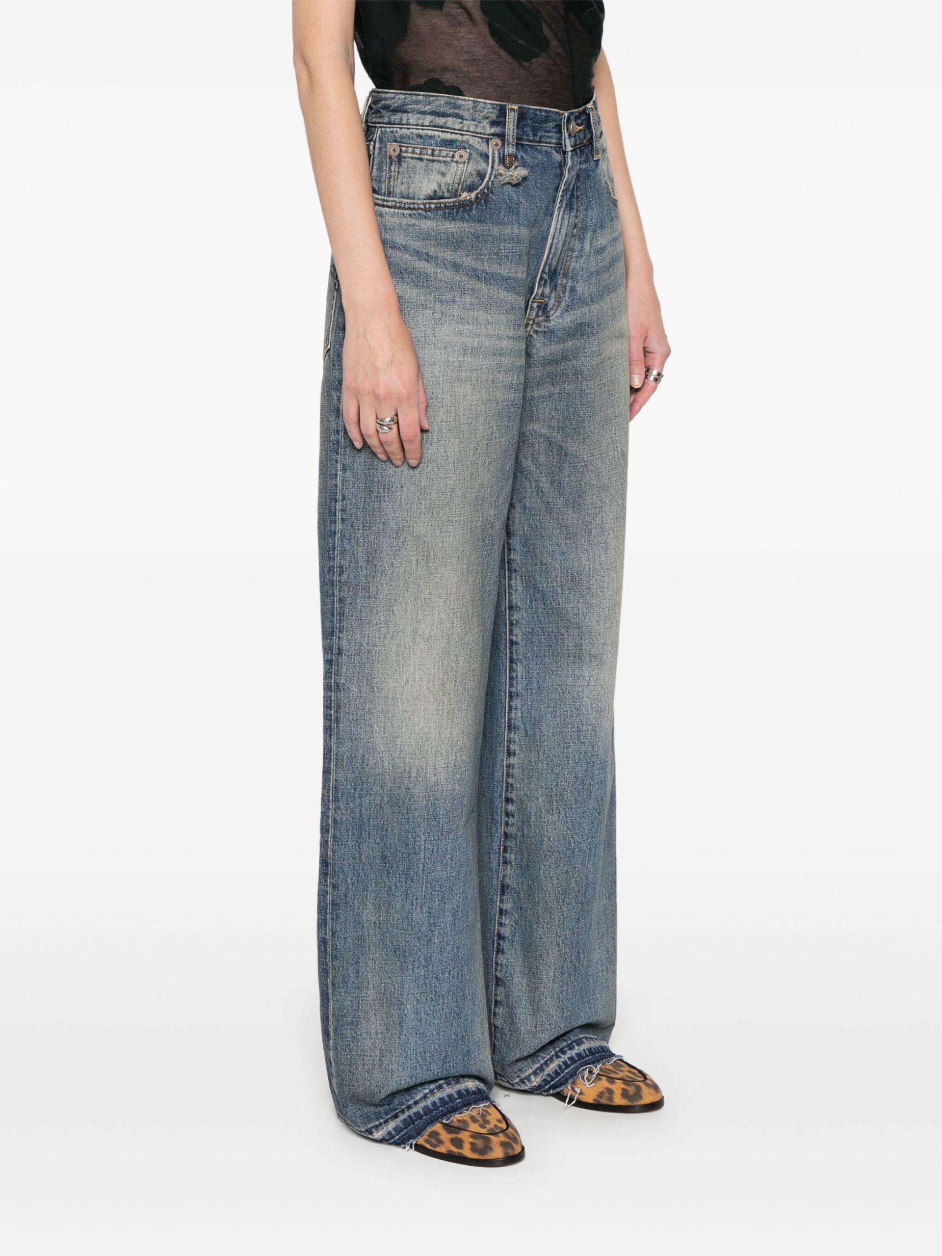 Blue D'Arcy Wide-Leg Jeans - 3