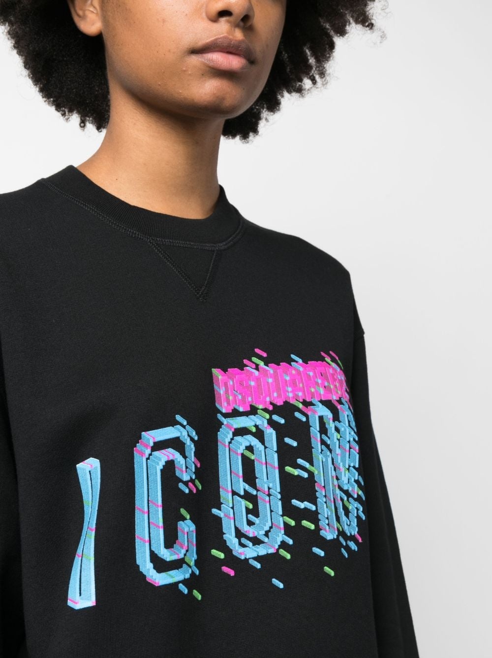 slogan-print cotton sweatshirt - 5