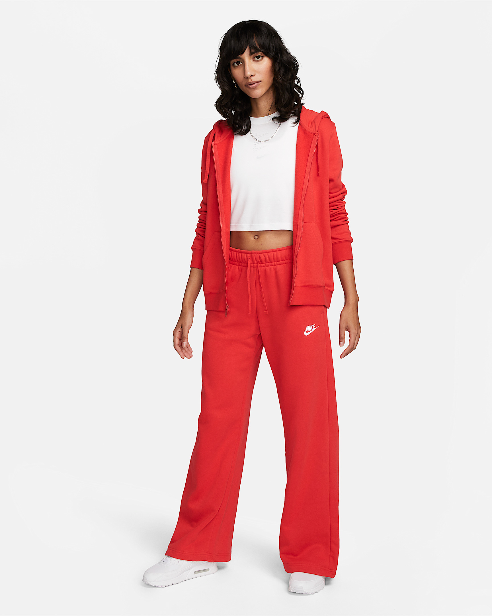 Nike Sportswear Club Fleece Women's Mid-Rise Wide-Leg Sweatpants - 5