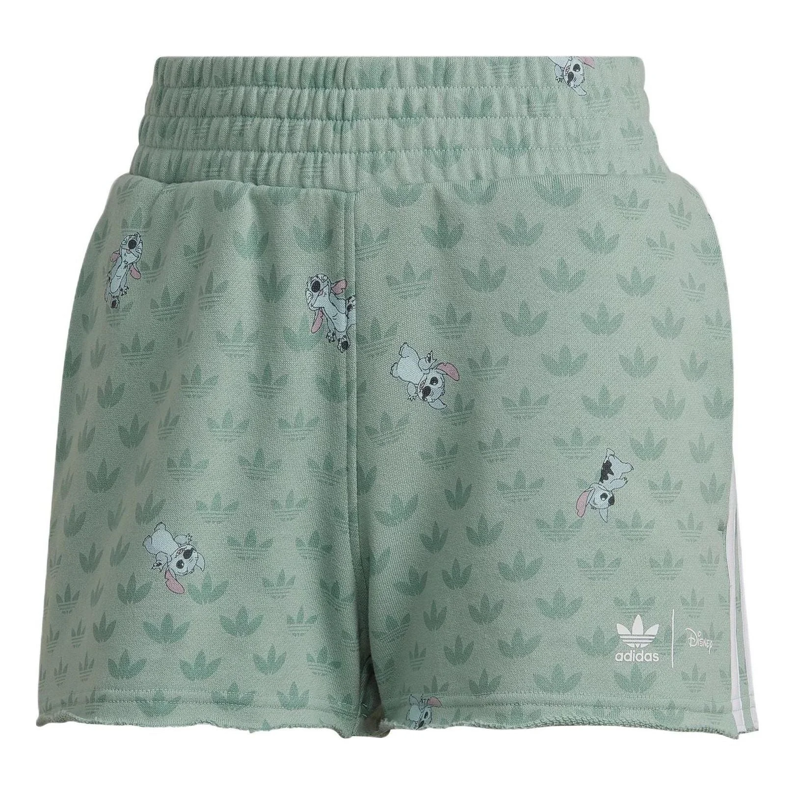 (WMNS) adidas x Disney Stitch Shorts 'Green' HT3949 - 1