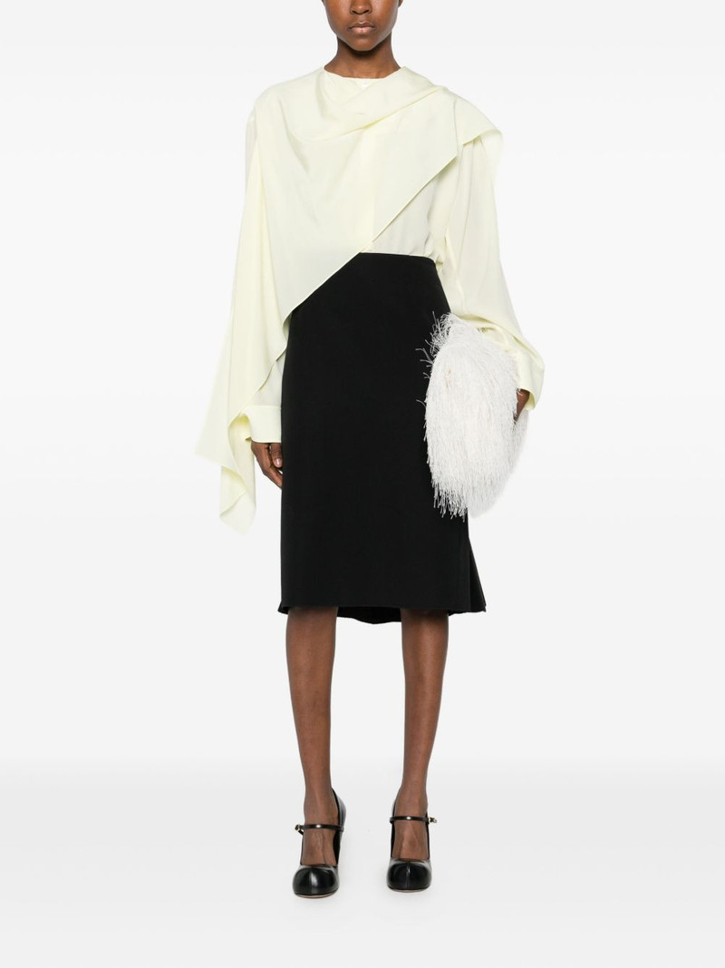 Marni asymmetric midi skirt outlook