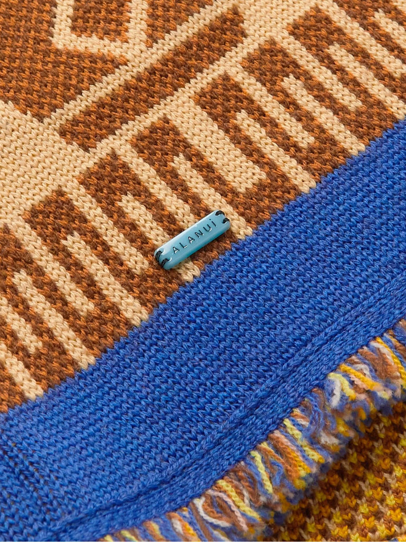 + Looney Tunes Tweety Cowboy Icon Fringed Wool-Jacquard Cardigan 3