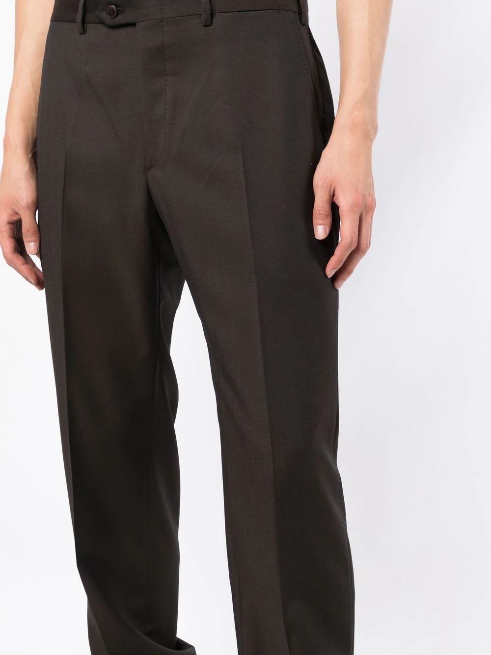 straight-leg cut trousers - 5