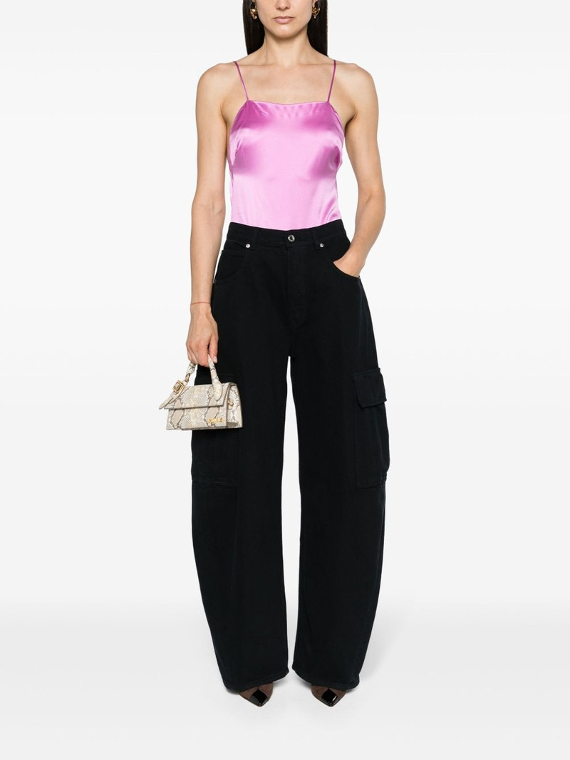 Max Mara square-neck silk bodysuit outlook