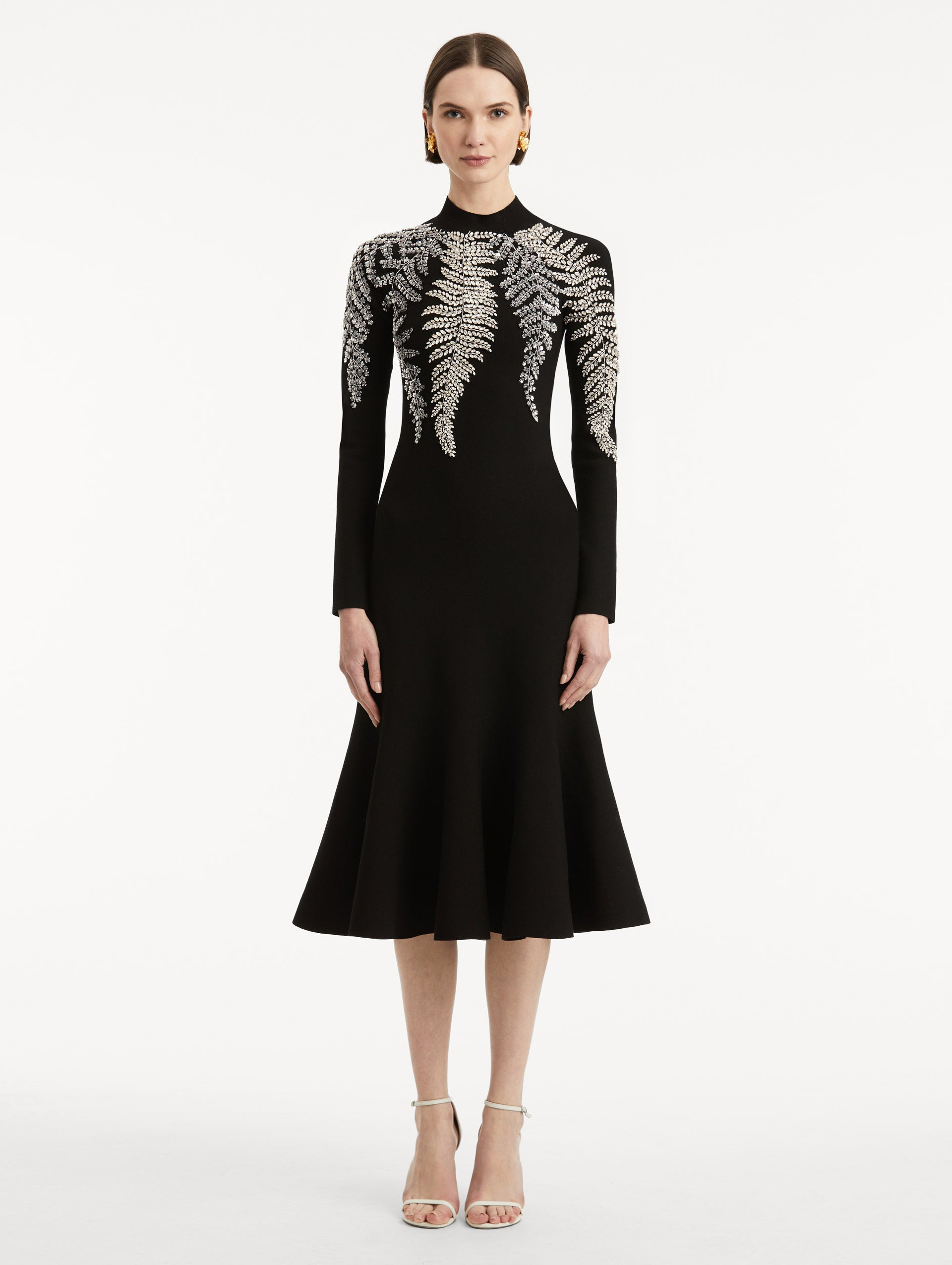 FERN EMBROIDERED COCKTAIL DRESS - 2