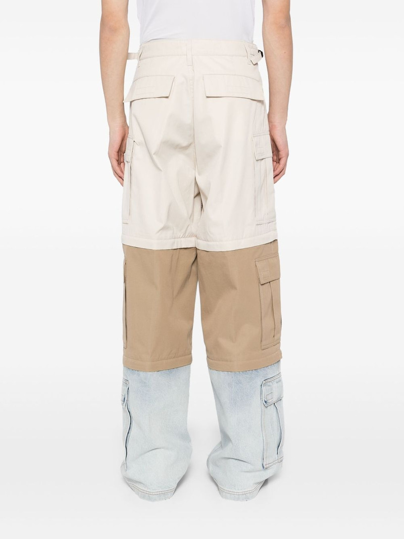 panelled cargo trousers 4