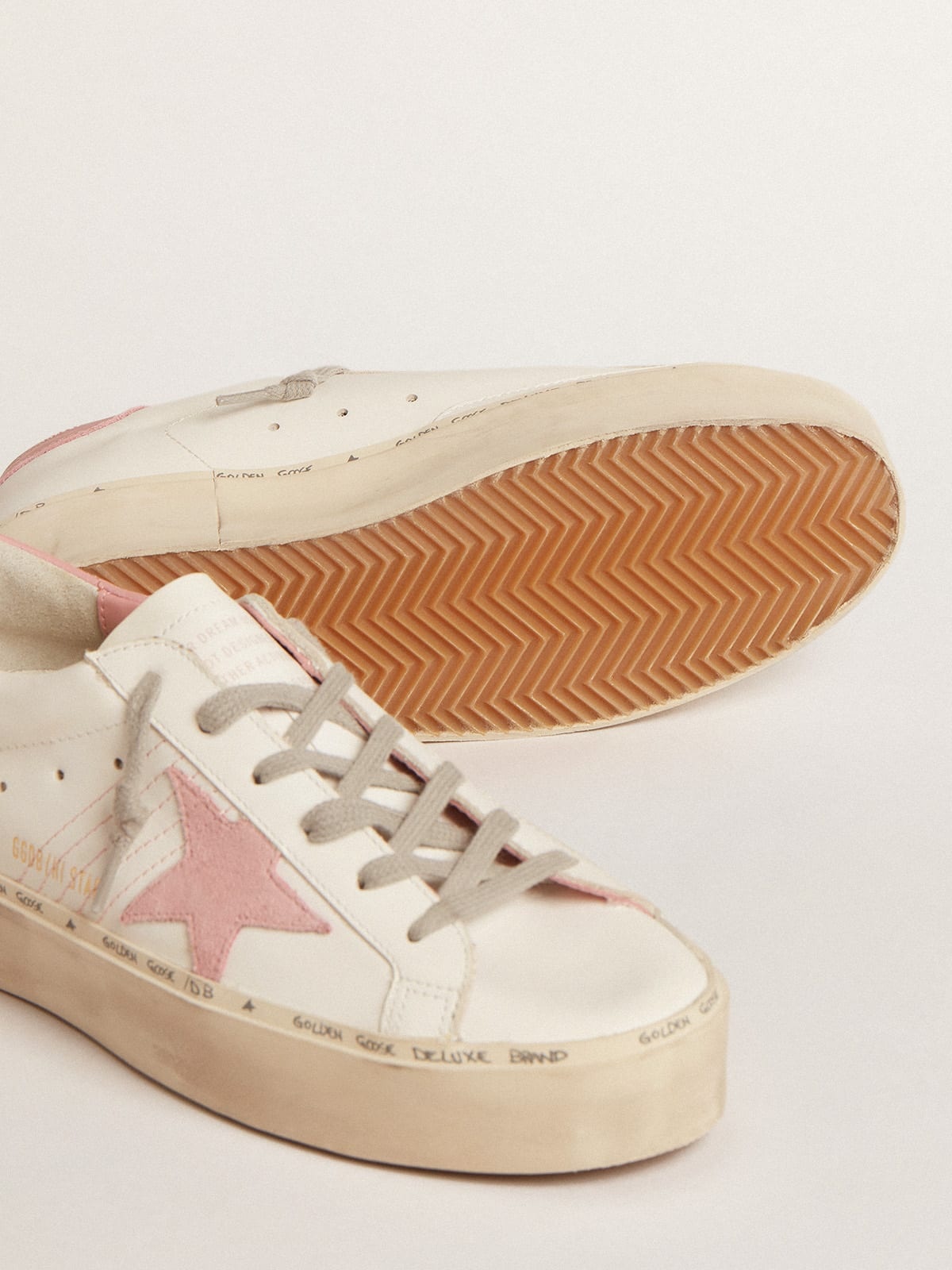 Hi Star with suede star and old rose leather heel tab - 3