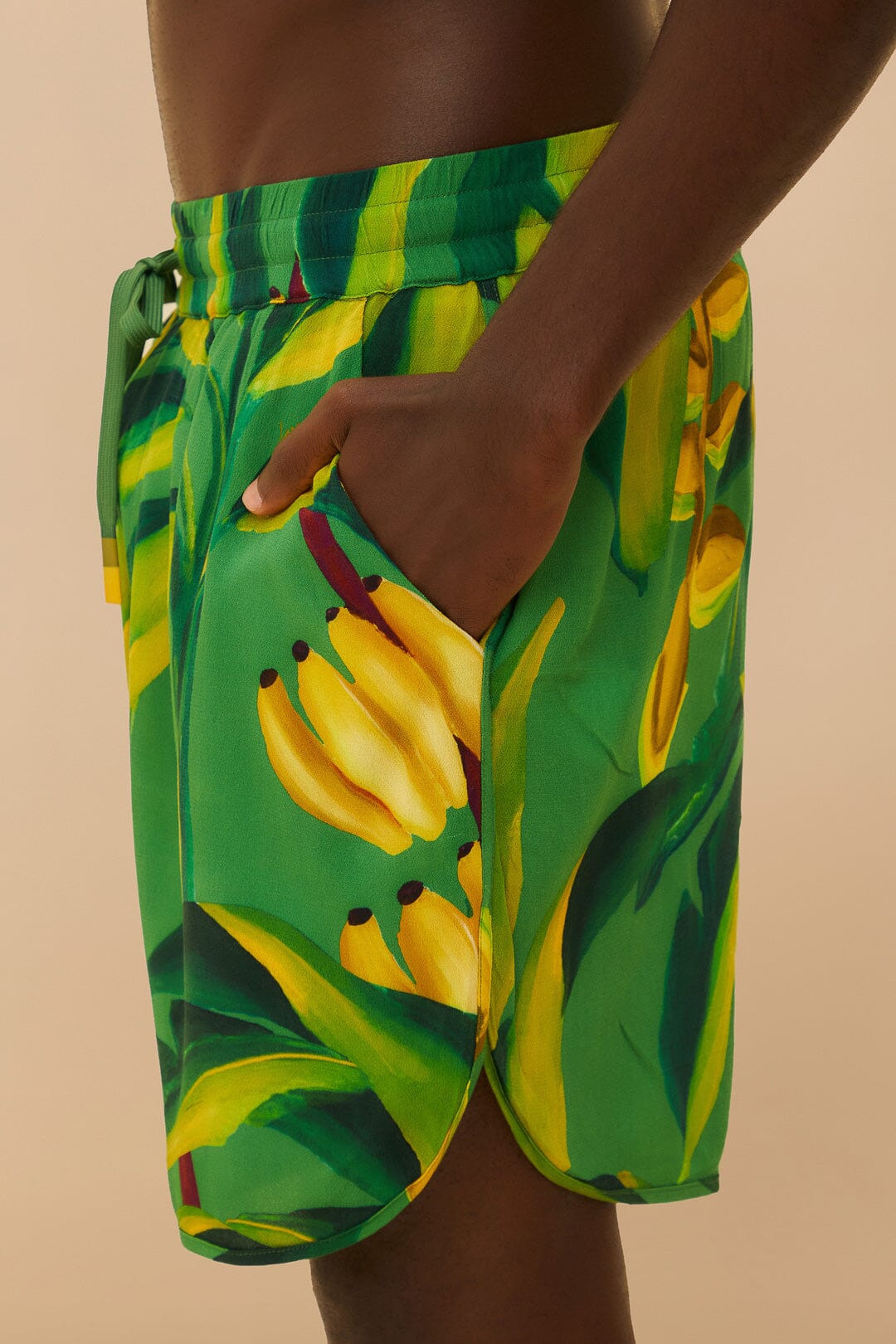 Green Banana Aquarela Lenzing™ Ecovero™ Viscose Shorts - 4