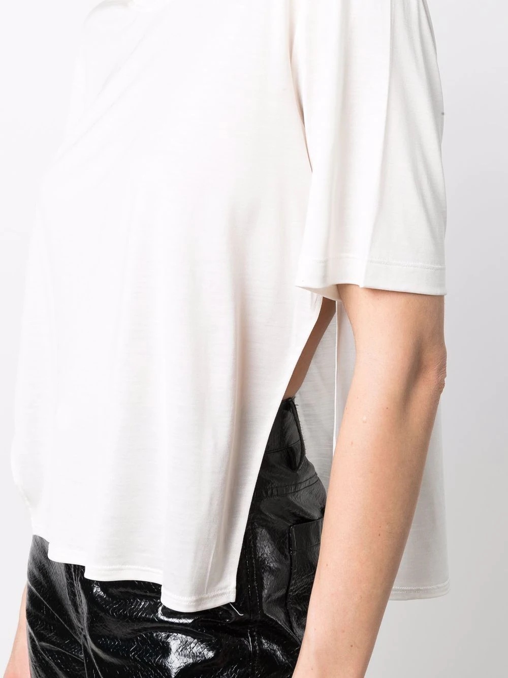 side slit T-shirt - 5