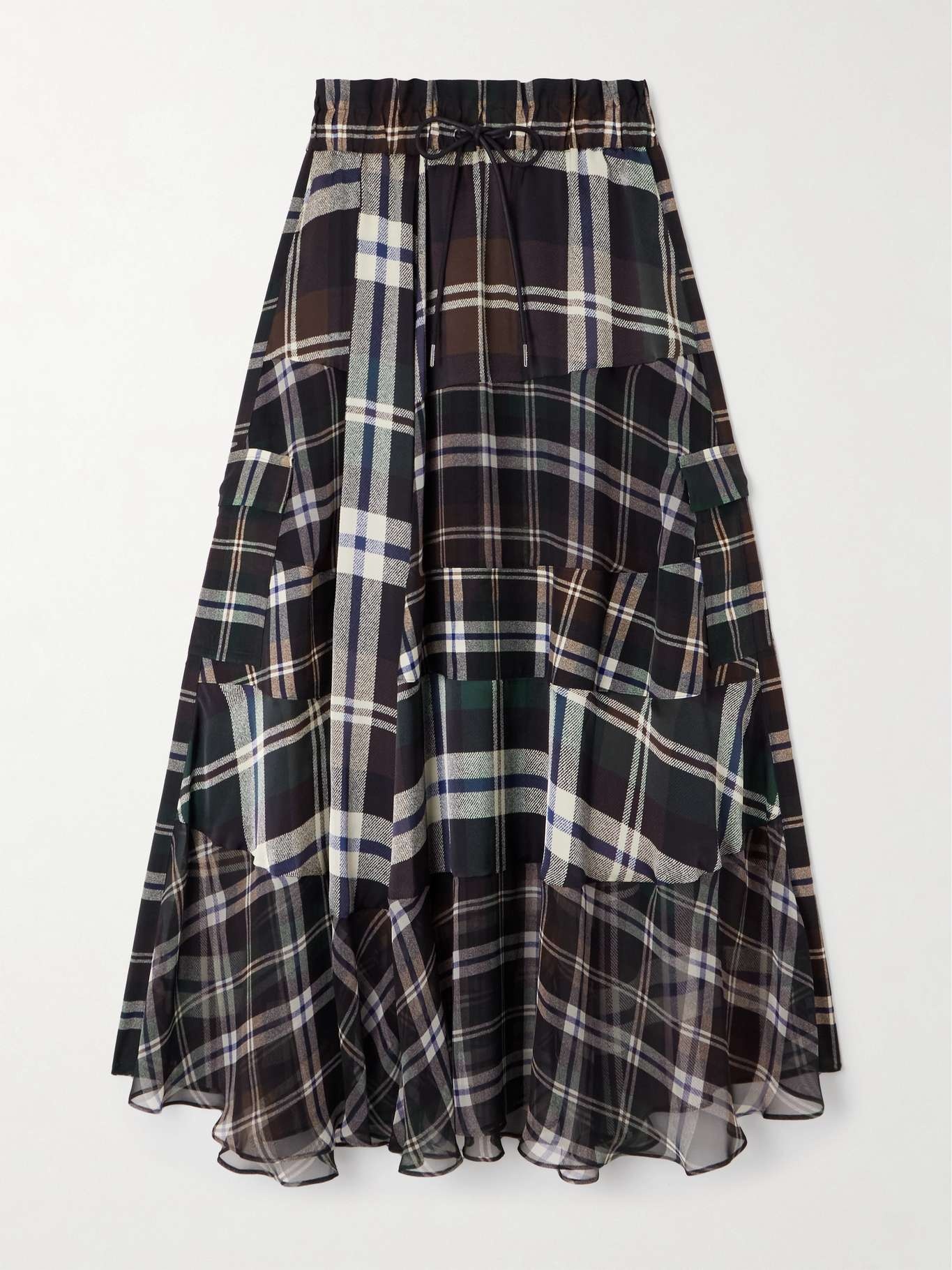 国内より1WEEK【sacai】Plaid Print Skirt Plaid Print Skirt | sacai Official Store サカイ オフィシャル