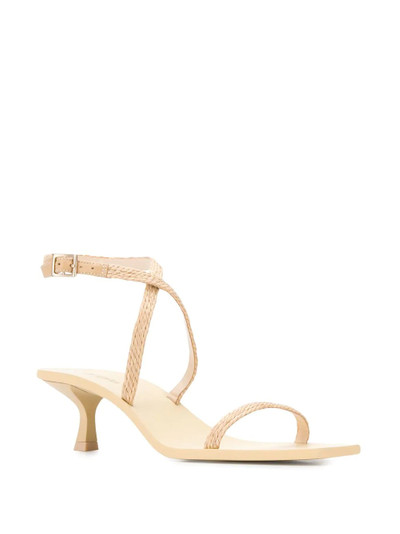 Cult Gaia raffia strap sandals outlook