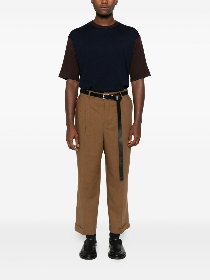 Lanvin short-sleeve colour-block t-shirt outlook