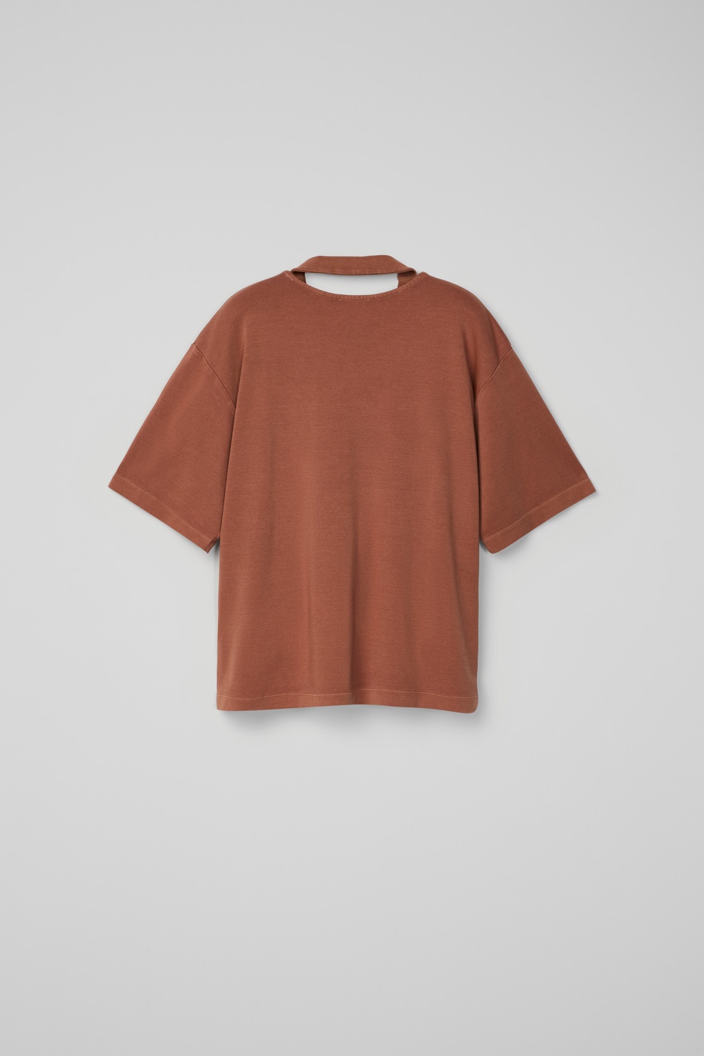 Terracotta Mineral Dye Boxy T-Shirt - 4