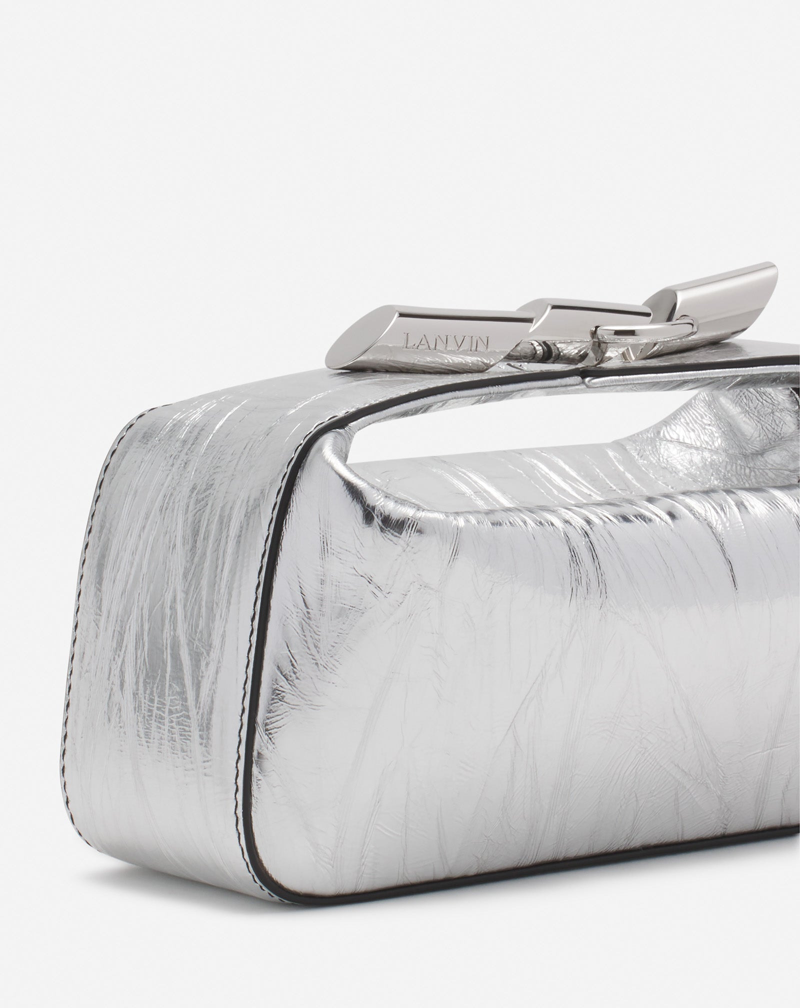 HAUTE SÉQUENCE CLUTCH BAG IN METALLIC LEATHER - 6