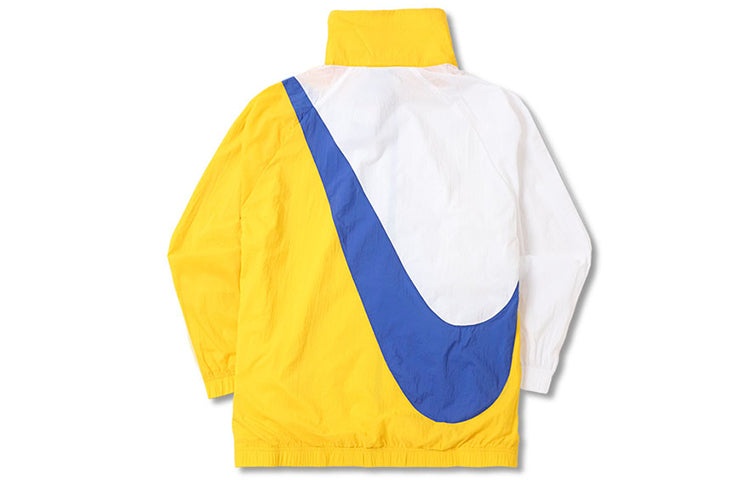 (WMNS) Nike Sportswear Swoosh Woven Jacket Yellow BV3686-743 - 2