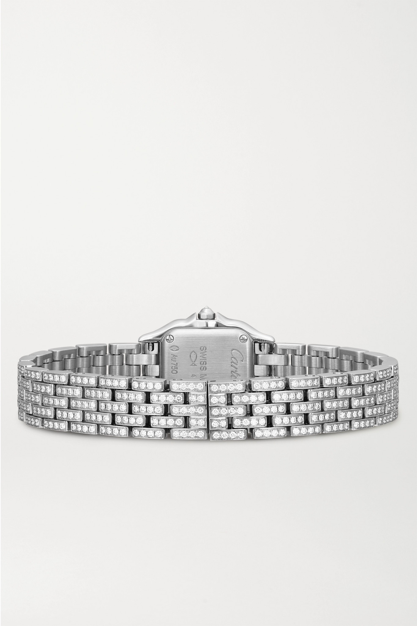 Panthère de Cartier 25mm mini rhodium-plated 18-karat white gold diamond watch - 6